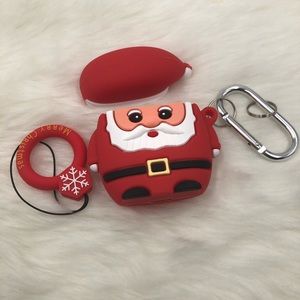Santa Silicone AirPod Case with ring-Unisex
